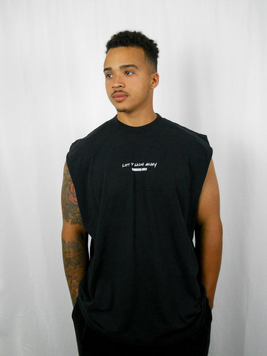 'Black Ops' Cutoff Tee // Black