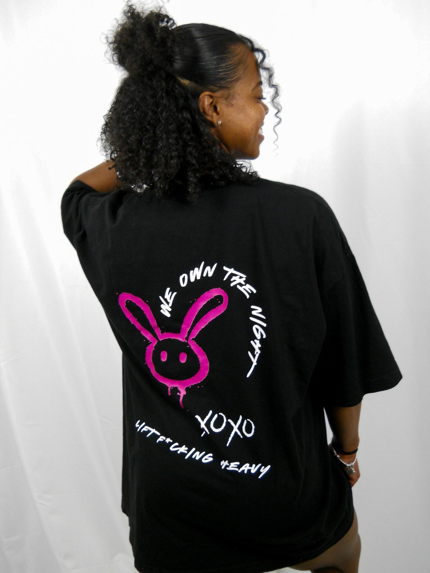 'WOTN' Oversized Tee // Black