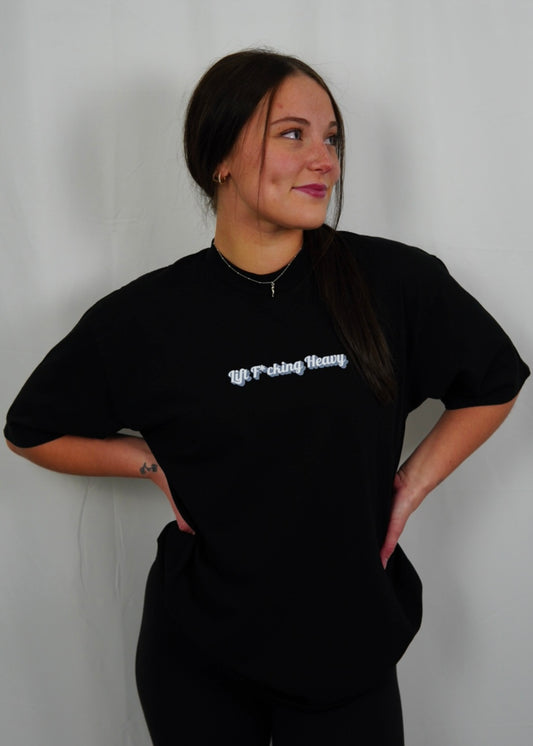 'Classic' Oversized Tee // Black