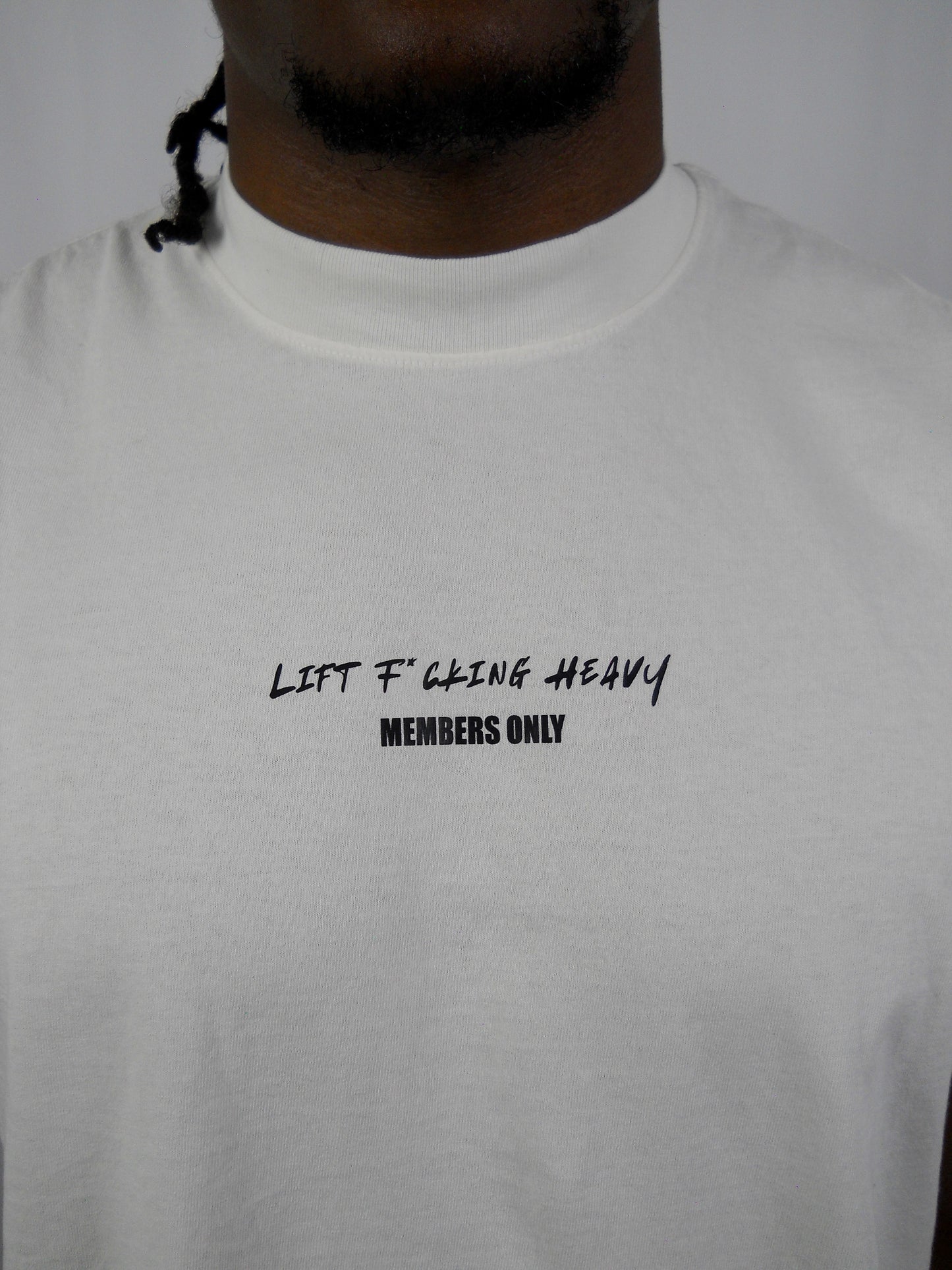 'Members Only' Cutoff Tee // Off White