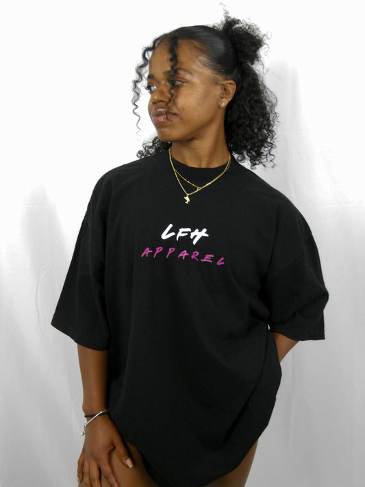 'WOTN' Oversized Tee // Black