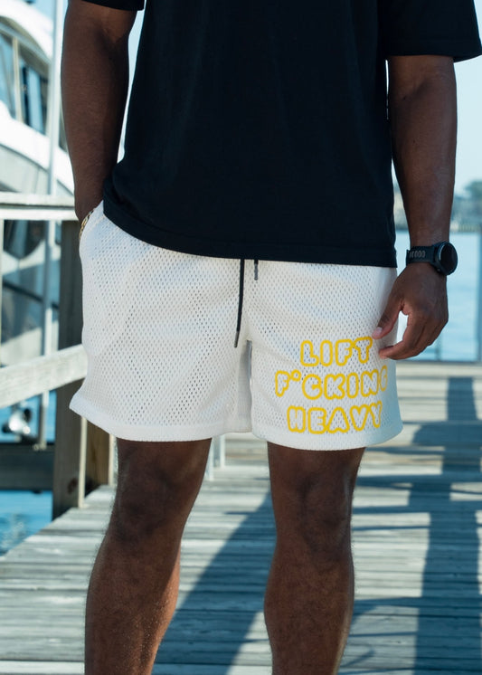 'AP' Shorts // White