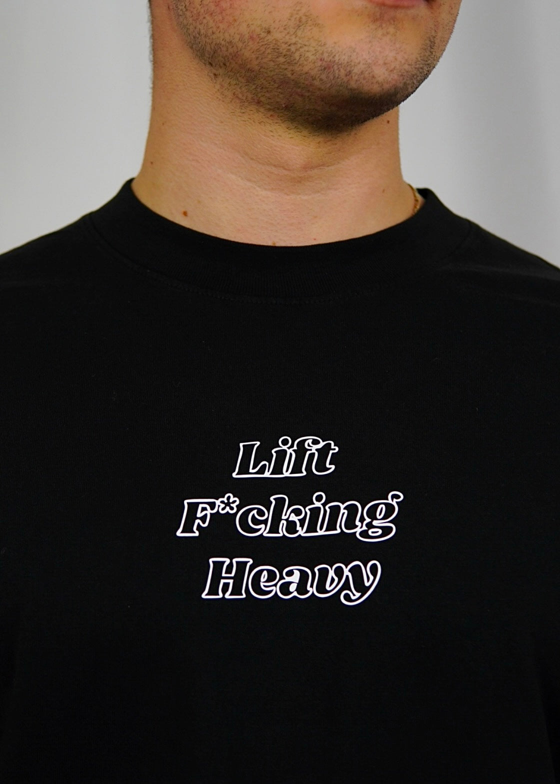 ‘Aspire to Inspire’ Oversized Tee // Black